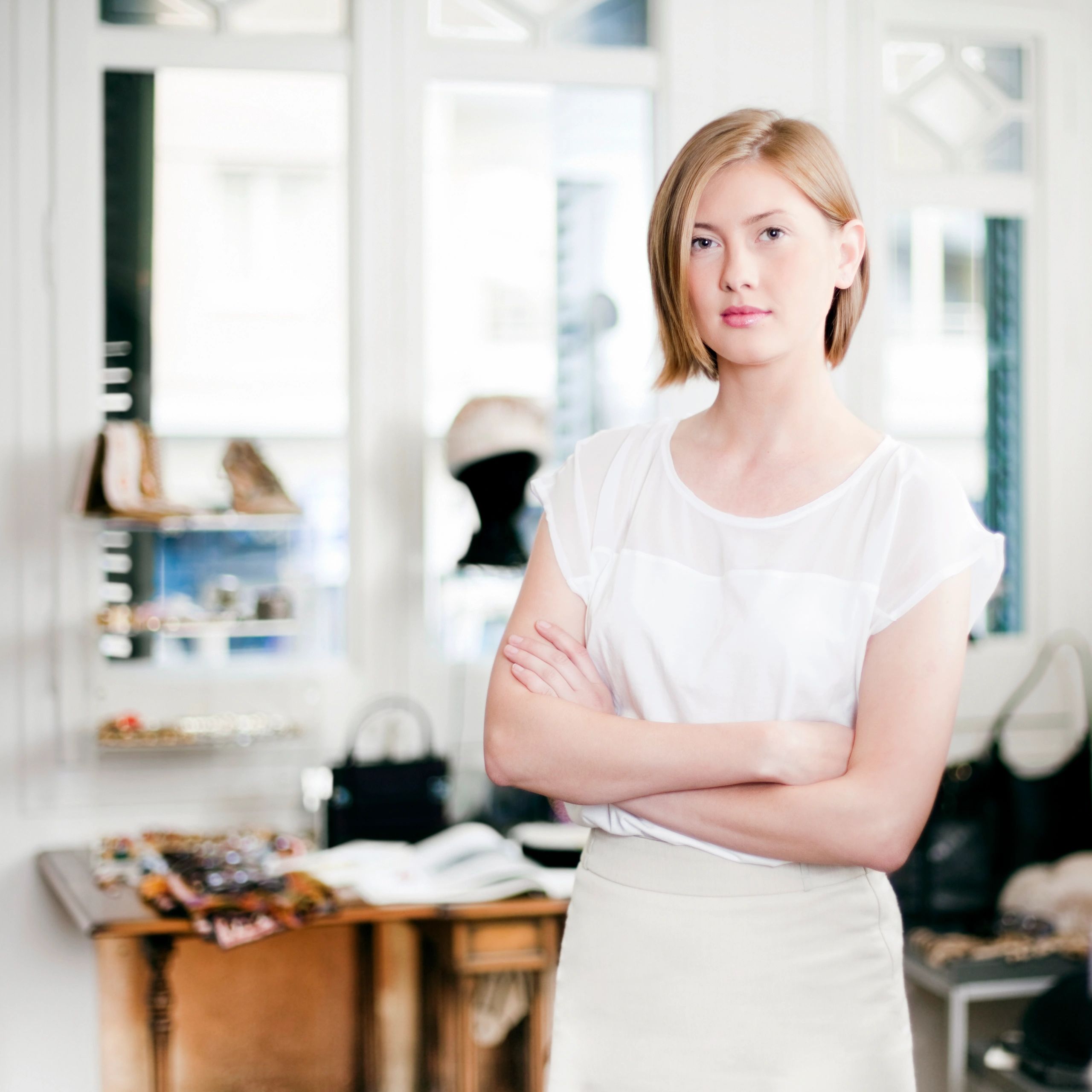 Portrait of boutique commercial interior design client